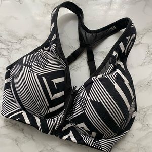 Victoria's Secret VDX Sports zip Supprt Gym Bra Top 34D